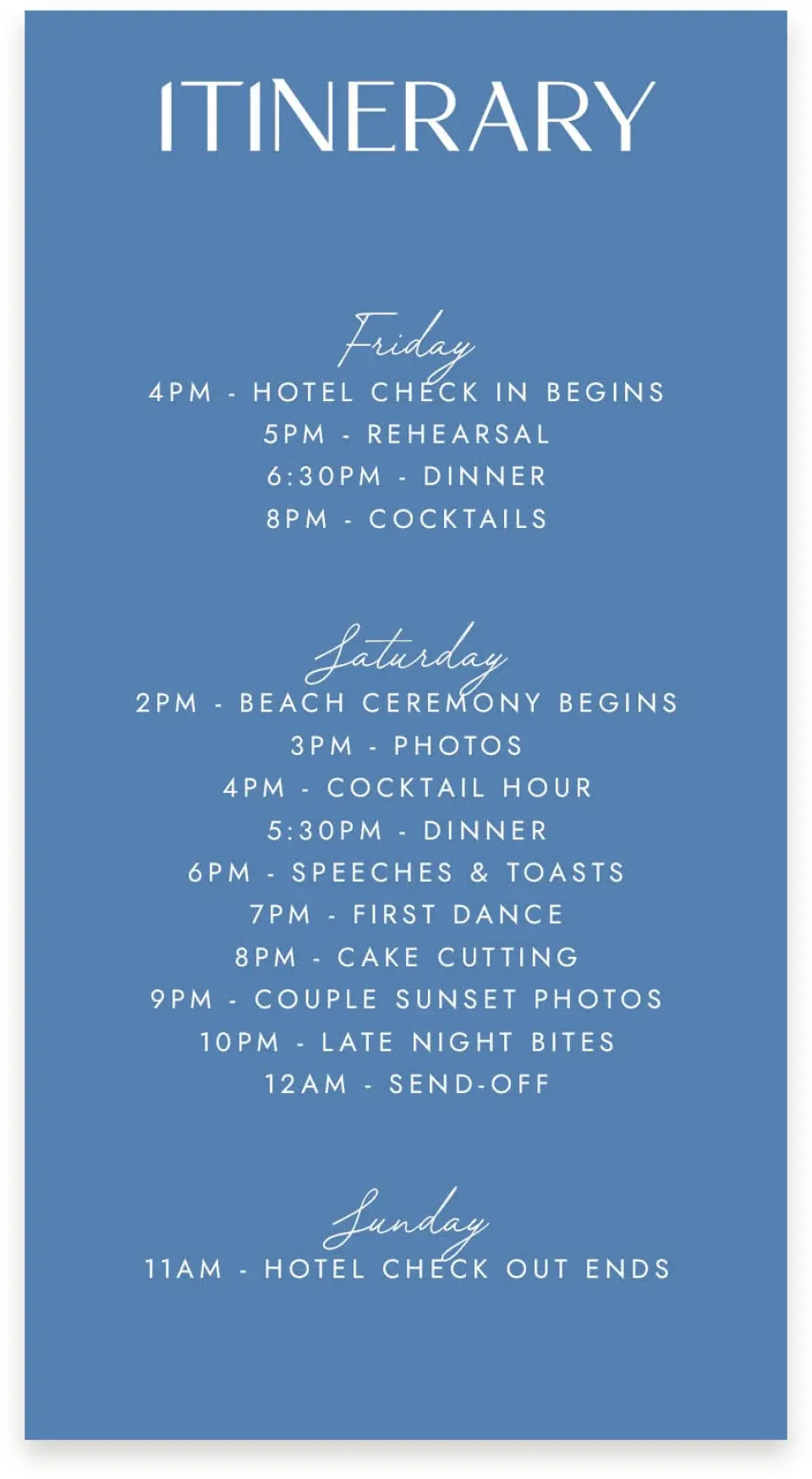 This is a  4" x 7.5" Information Cards (Pocket Invitation) called Seaside Serenade printed in full color with Silver foil on Luxe Satin (coated) paper