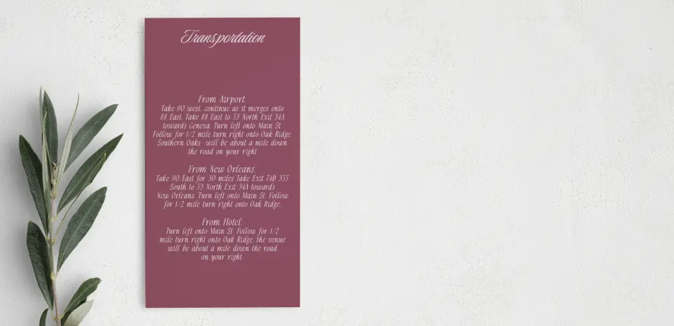 Step Information Card