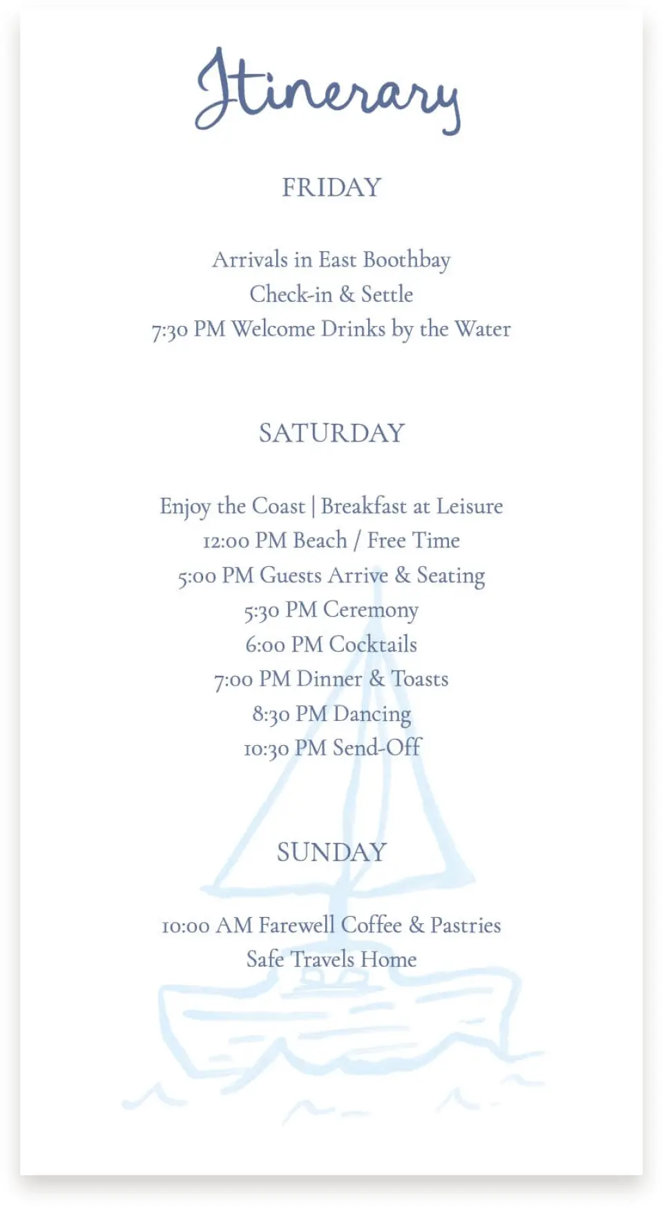 This is a  4" x 7.5" Information Cards (Pocket Invitation) called Love by the Sea printed in full color on Premium Smooth paper