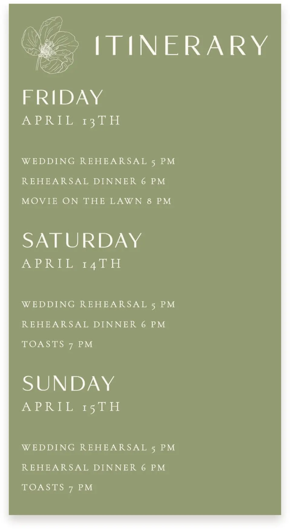 This is a  4" x 7.5" Information Cards (Pocket Invitation) called Delicate Love printed in full color with Silver foil on Luxe Satin (coated) paper
