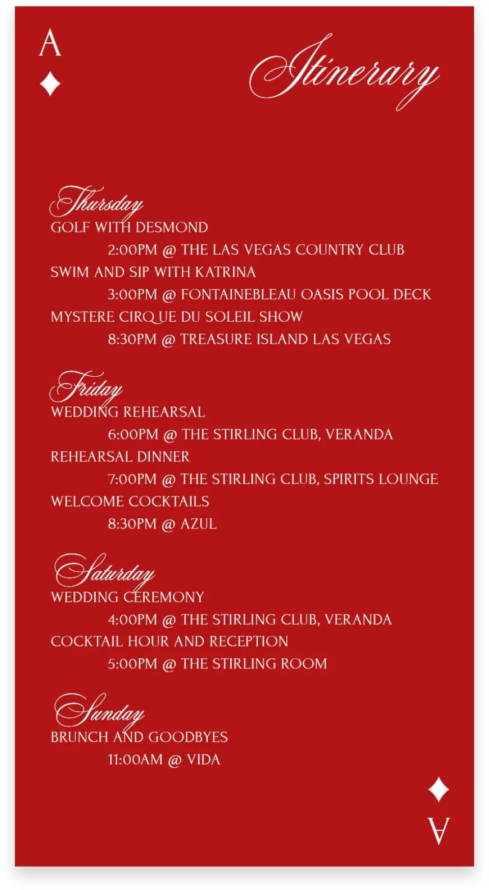 This is a  4" x 7.5" Information Cards (Pocket Invitation) called Elevated Vegas printed in full color with Gold foil on Premium Smooth paper