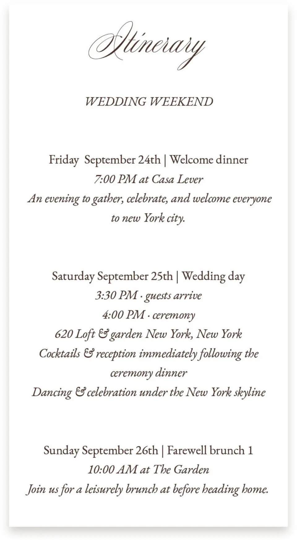 This is a  4" x 7.5" Information Cards (Pocket Invitation) called The Isabelle printed in full color with Gold foil on Luxe Satin (coated) paper
