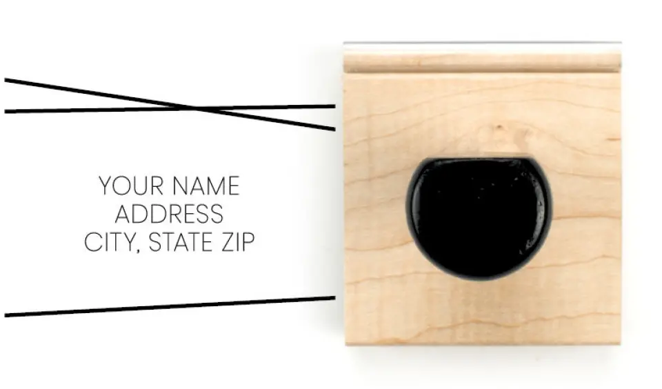 This is a 1 3/4" x 2" Rubber Stamp called Forever Mine printed in full color