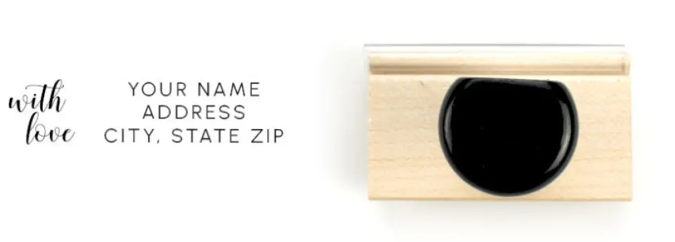 This is a 3/4" x 2" Rubber Stamp called True Celebration printed in full color
