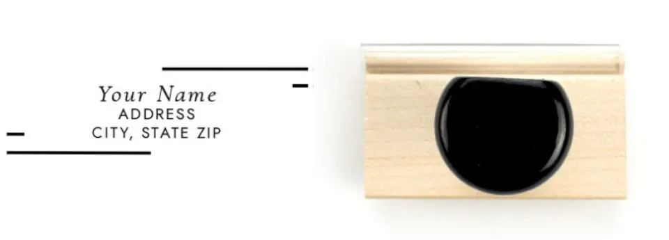 This is a 3/4" x 2" Rubber Stamp called Glowing Tracks printed in full color