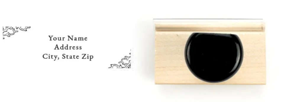 This is a 3/4" x 2" Rubber Stamp called Tropical Heaven printed in full color