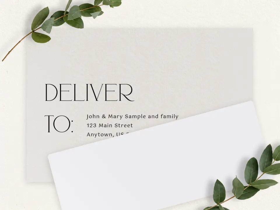 Front & Envelope