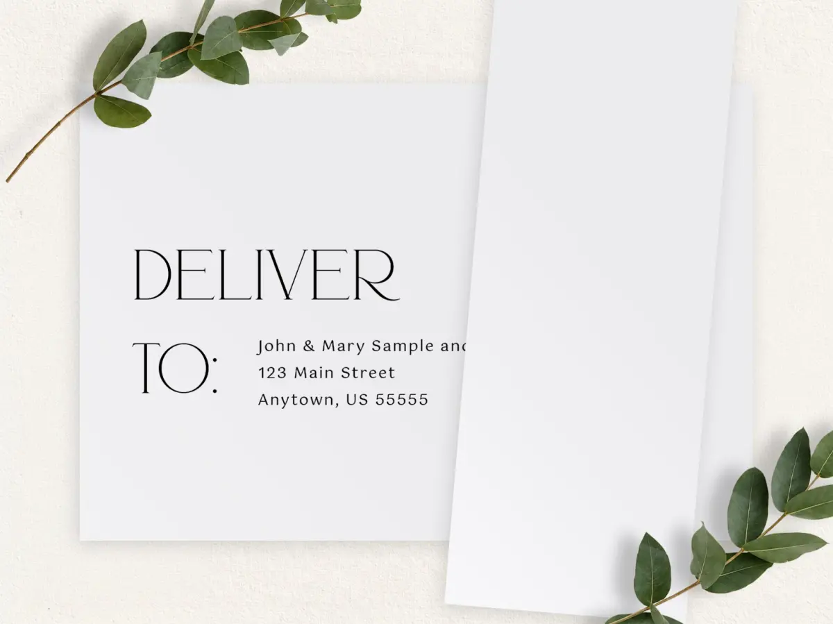 Front & Envelope