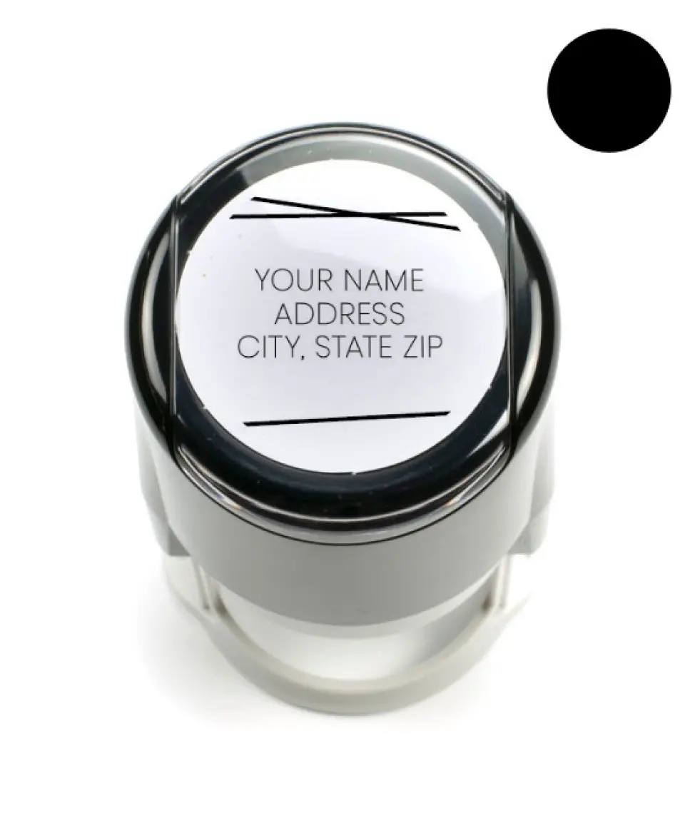 This is a 1 9/16" Self-Inking Stamp called Forever Mine printed in full color