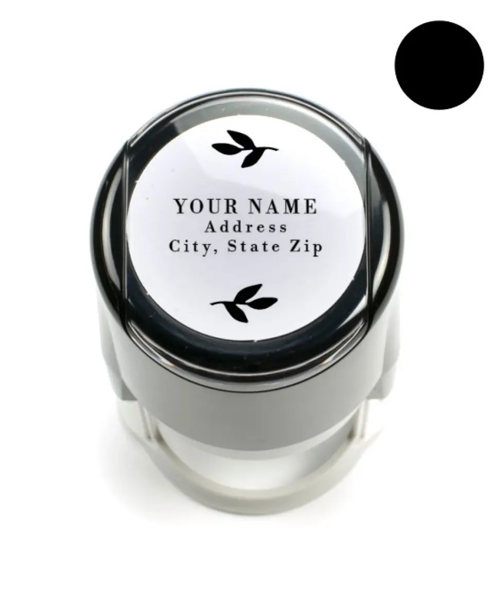 This is a 1 9/16" Self-Inking Stamp called Charming printed in full color