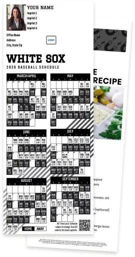 Custom Chicago White Sox Baseball Schedule MagnetCards | Free Samples ...