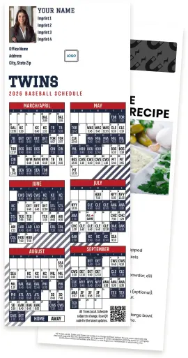 Custom Minnesota Twins Baseball Schedule Magnets | Free Samples| Truly  Engaging