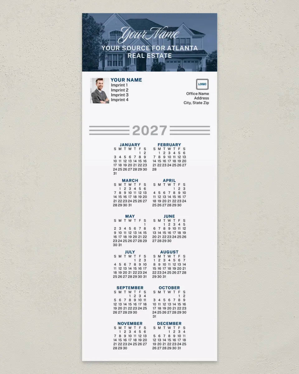 This is a 3½" x 9" Calendar MagnetCard called Your Source printed in full color