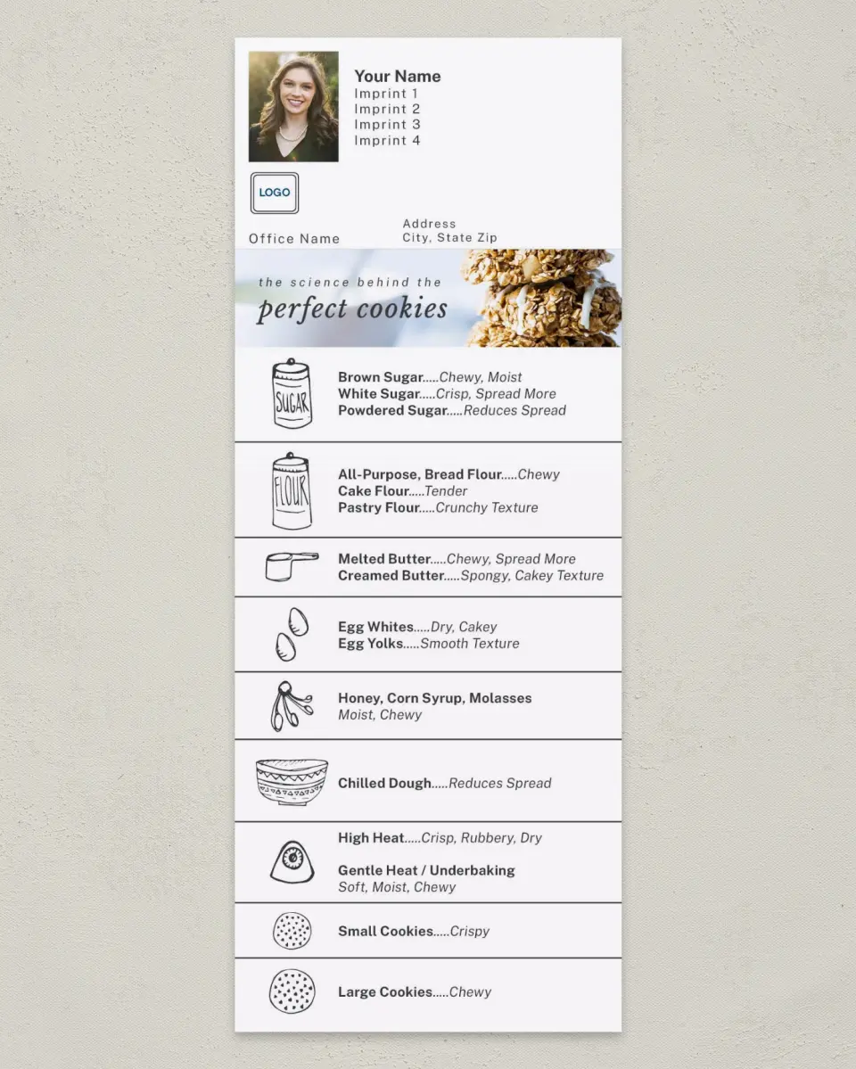 This is a 3½" x 9" Household Tip called The Perfect Cookie printed in full color