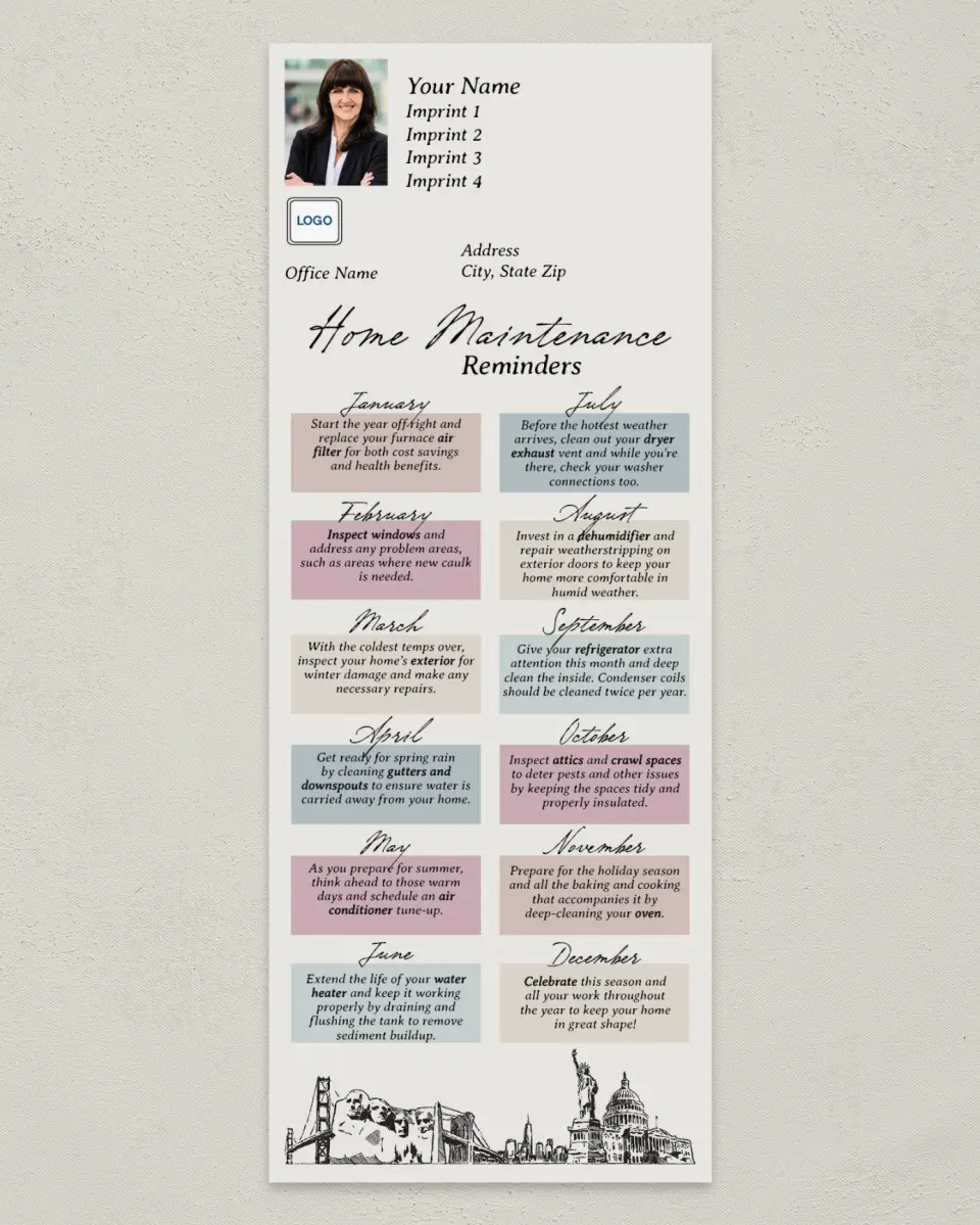 This is a 3½" x 9" Household Tip called Household Tip MagnetCard - We the People (Home Maintenance) printed in full color