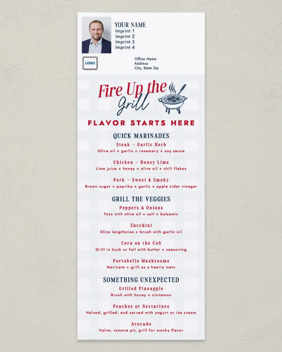 This is a 3½" x 9" Household Tip called Summer Grilling Guide printed in full color