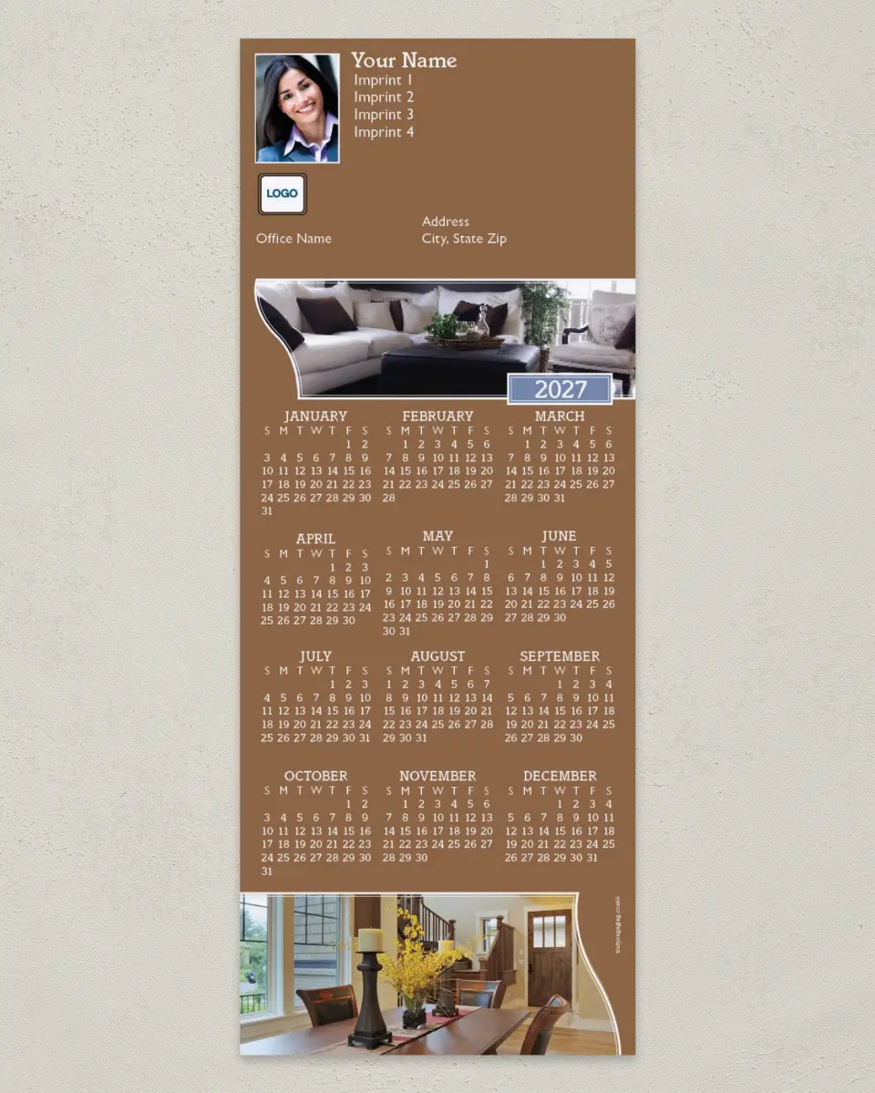 This is a 3½" x 9" Calendar MagnetCard called A Look Inside printed in full color