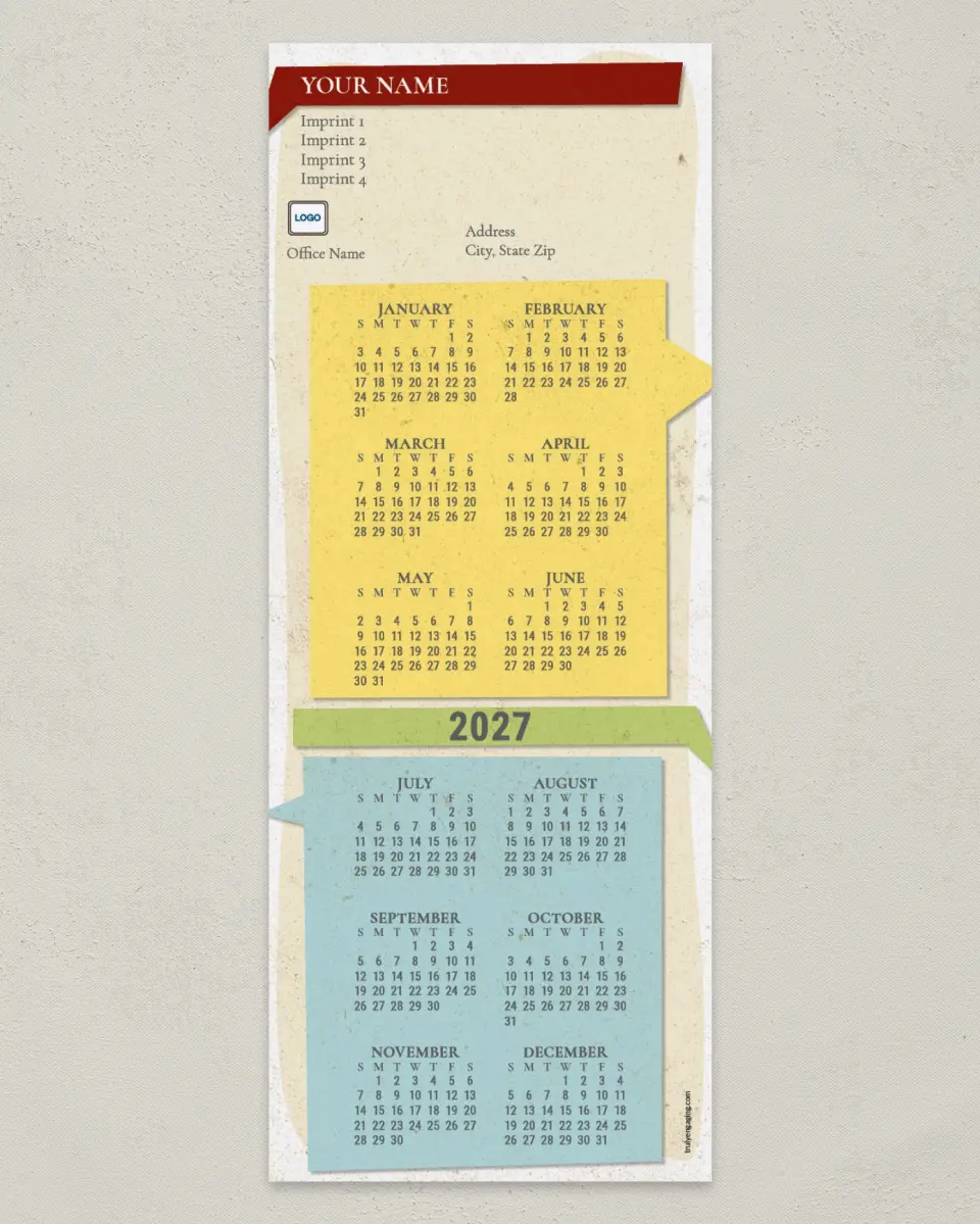 This is a 3½" x 9" Calendar MagnetCard called Dialog With Me printed in full color