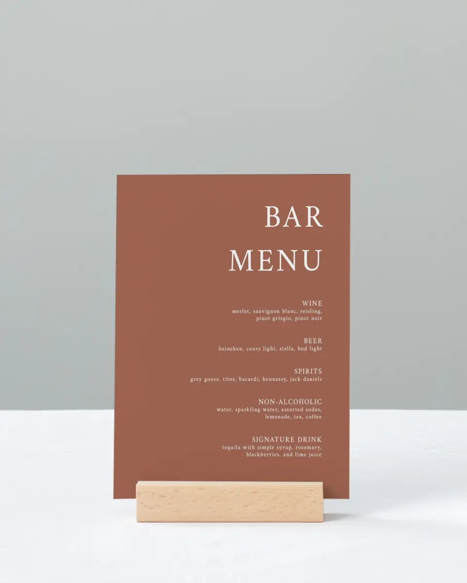 This is a 11" x 14" Menu Sign called Timeless Truth printed in full color