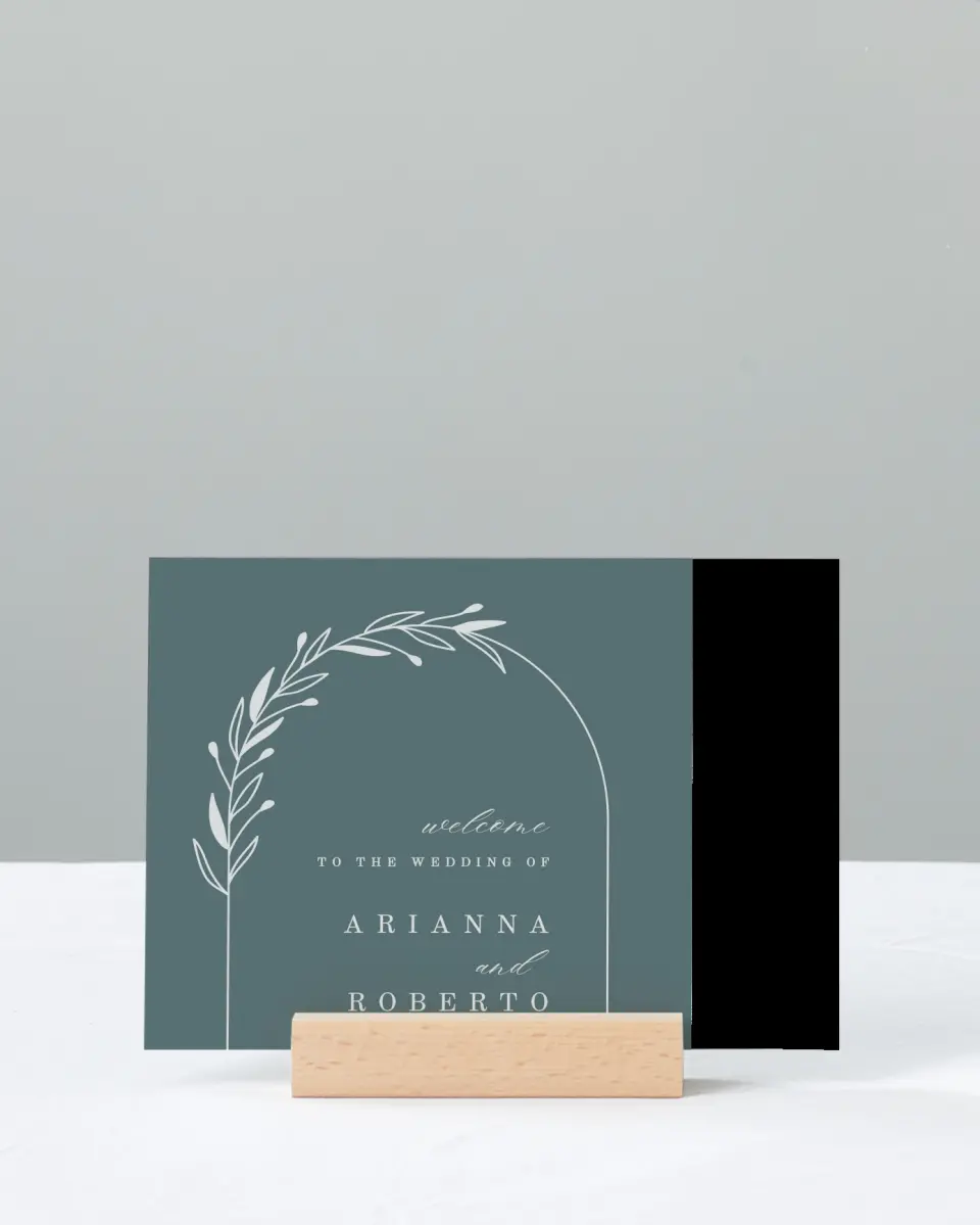 This is a 11" x 14" Welcome Sign called Growing Arc printed in full color