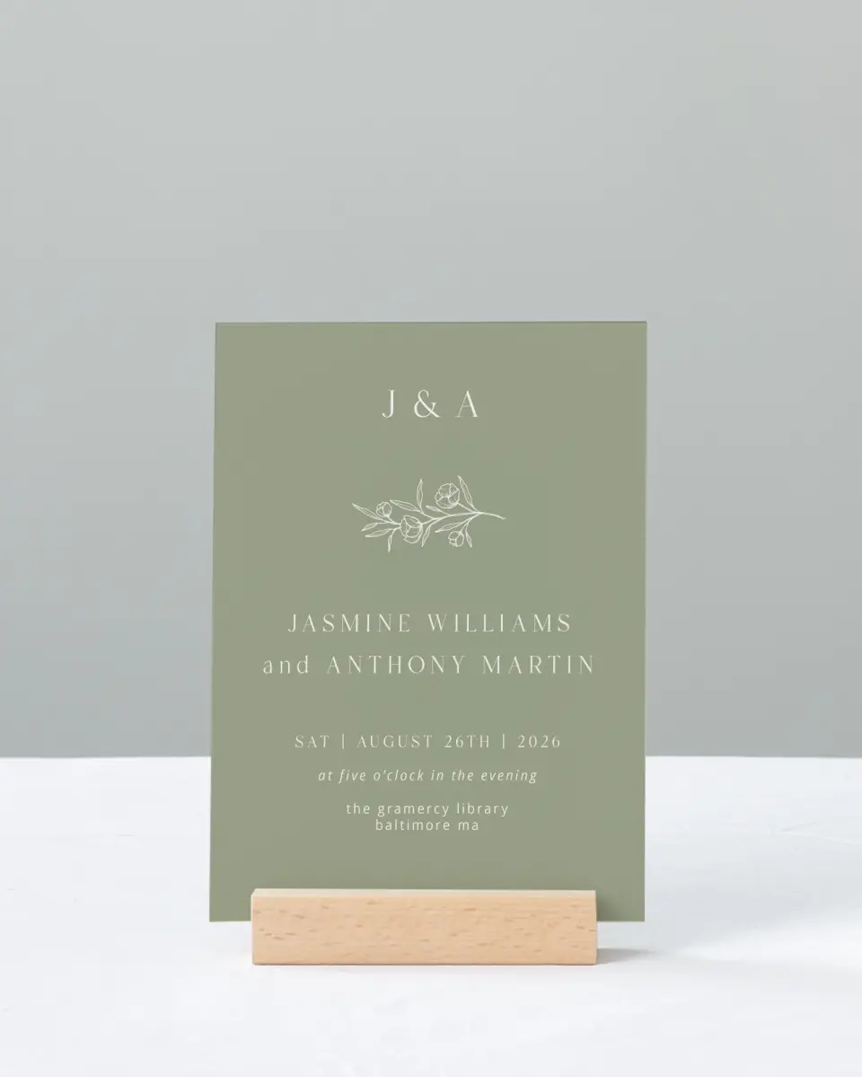 This is a 11" x 14" Welcome Sign called The Jasmine printed in full color