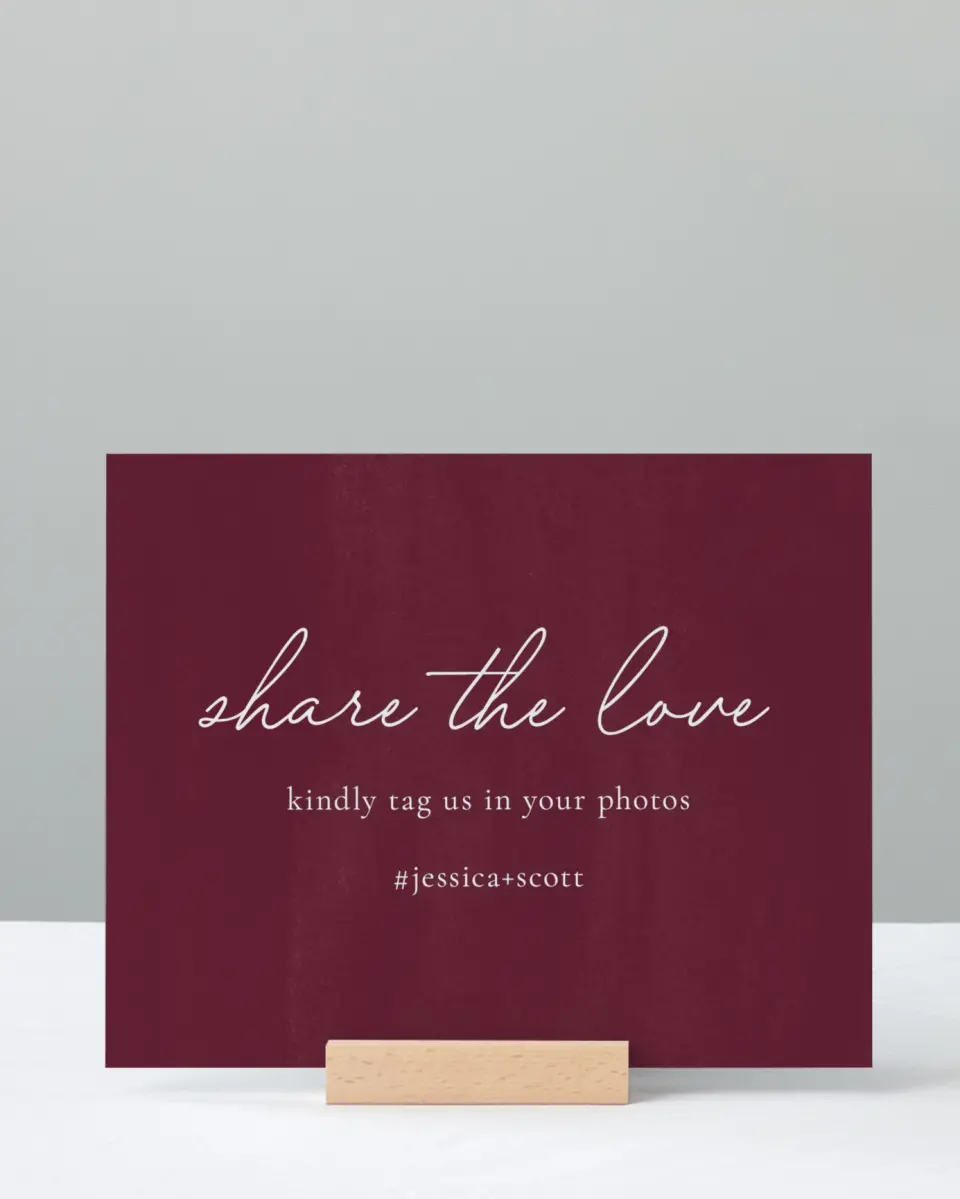 This is a 8" x 10" Share the Love Sign called Floral Touch printed in full color