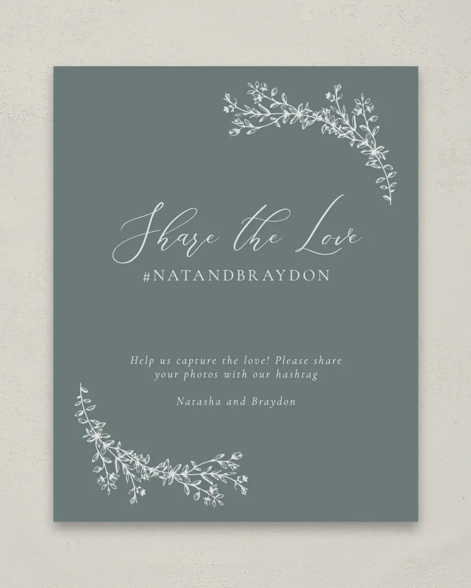 This is a 8" x 10" Share the Love Sign called Timeless Order printed in full color with Silver foil