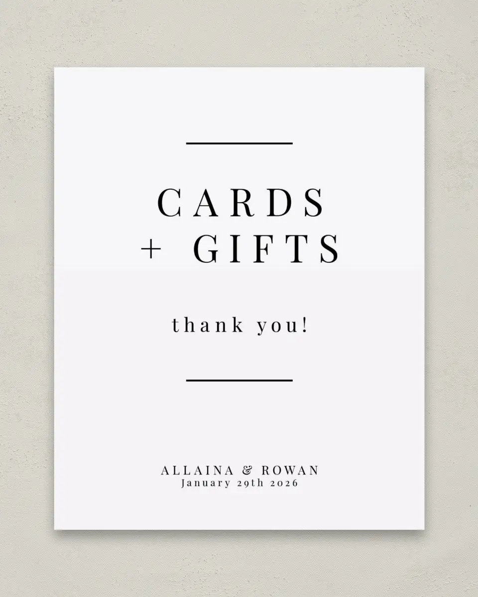 This is a 8" x 10" Cards & Gifts Sign called Pure Devotion printed in full color