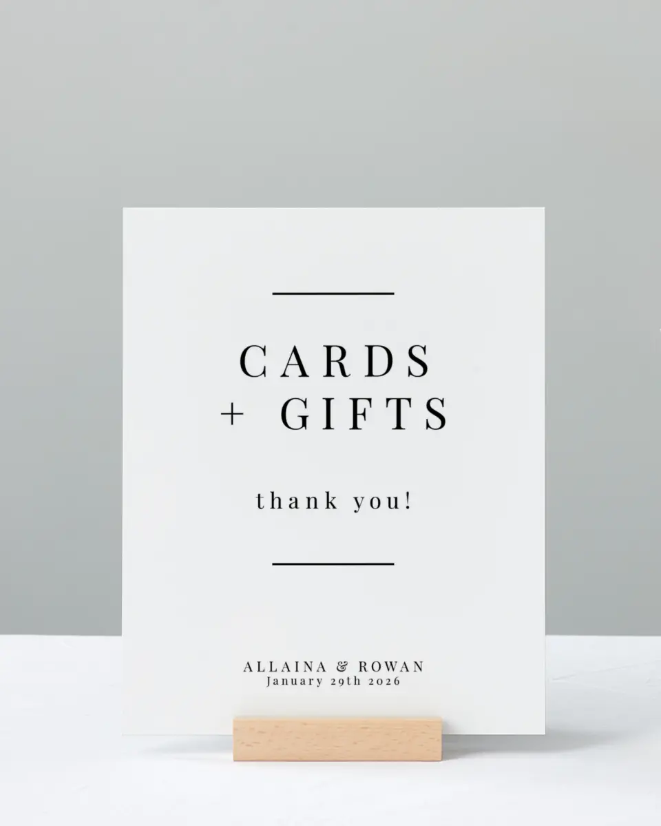 This is a 8" x 10" Cards & Gifts Sign called Pure Devotion printed in full color