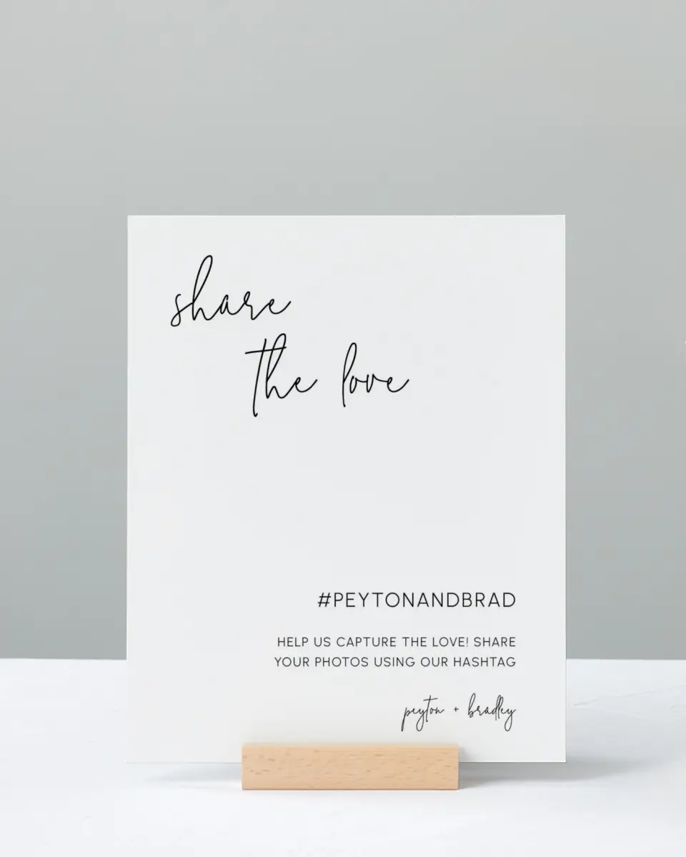 This is a 8" x 10" Share the Love Sign called Mod Aesthetic printed in full color