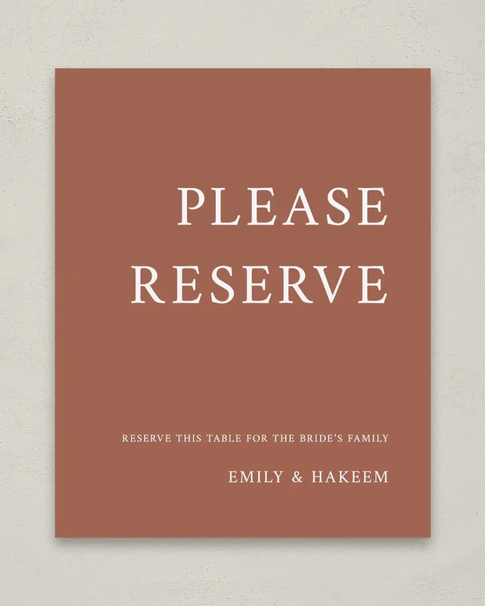 This is a 8" x 10" Reserved Seating Sign called Timeless Truth printed in full color