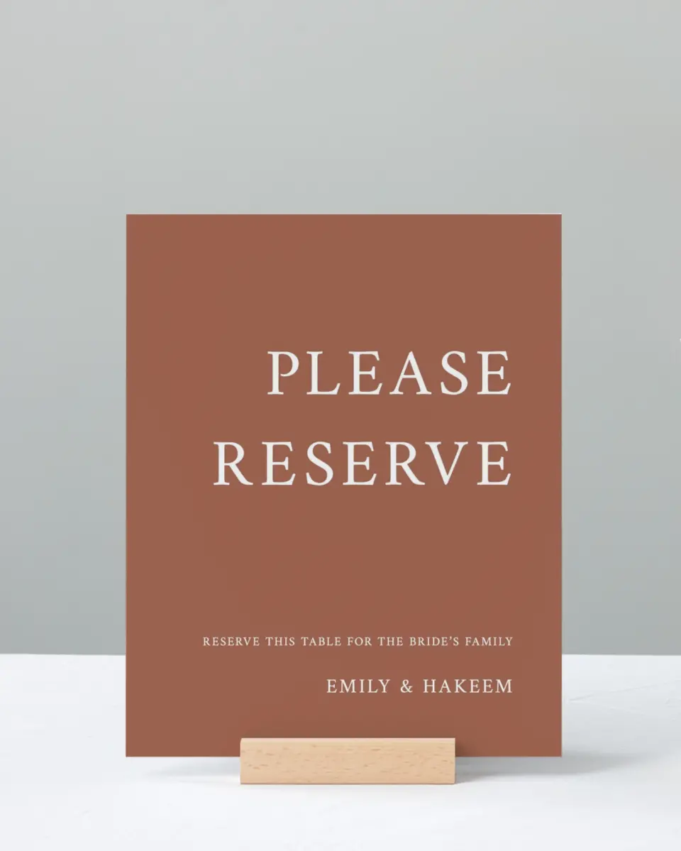 This is a 8" x 10" Reserved Seating Sign called Timeless Truth printed in full color