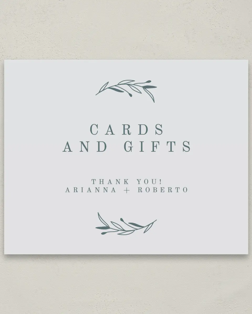 This is a 8" x 10" Cards & Gifts Sign called Growing Arc printed in full color