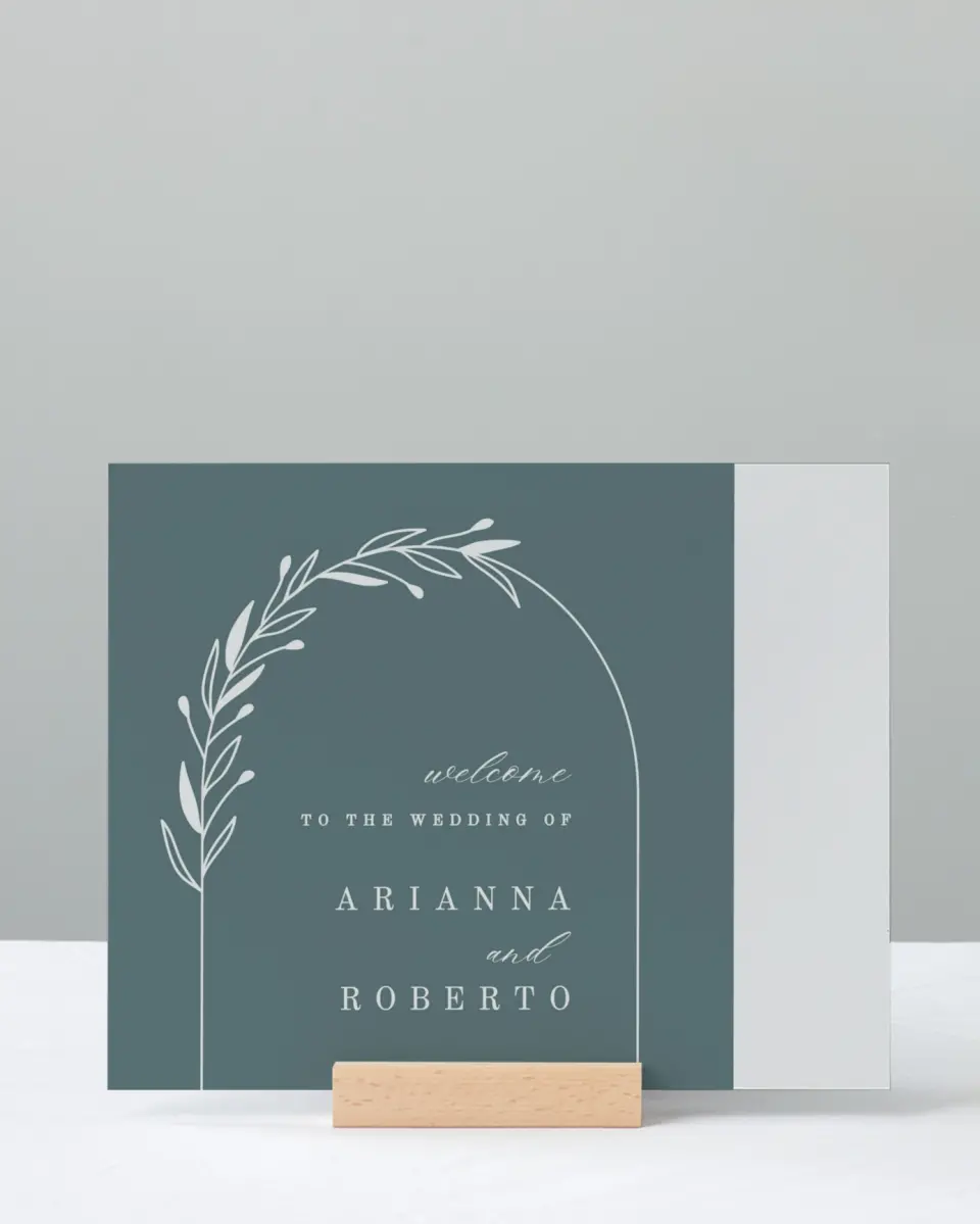This is a 8" x 10" Welcome Sign called Growing Arc printed in full color
