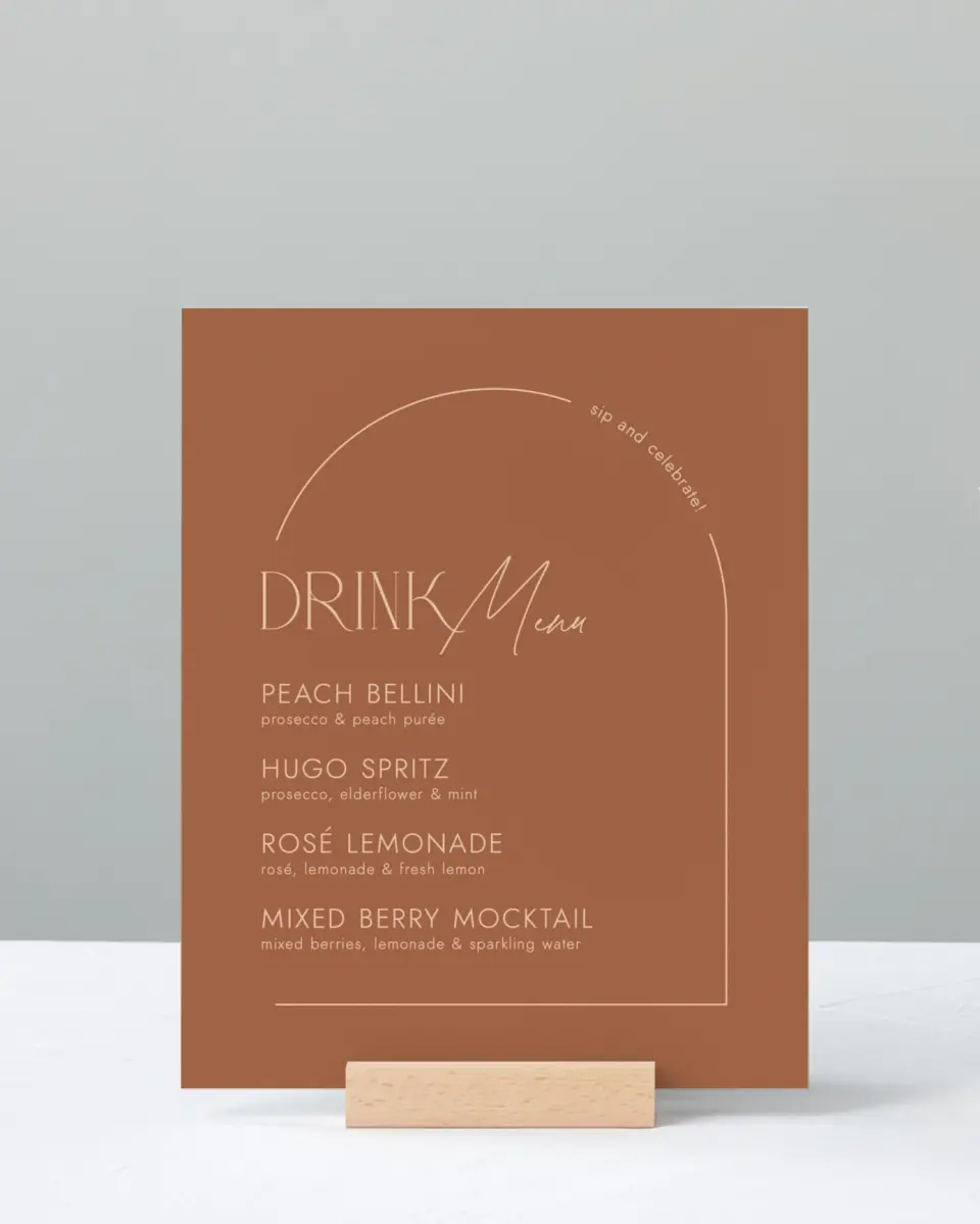 This is a 8" x 10" Bachelorette Party Thank You Card called Mod Miss printed in full color