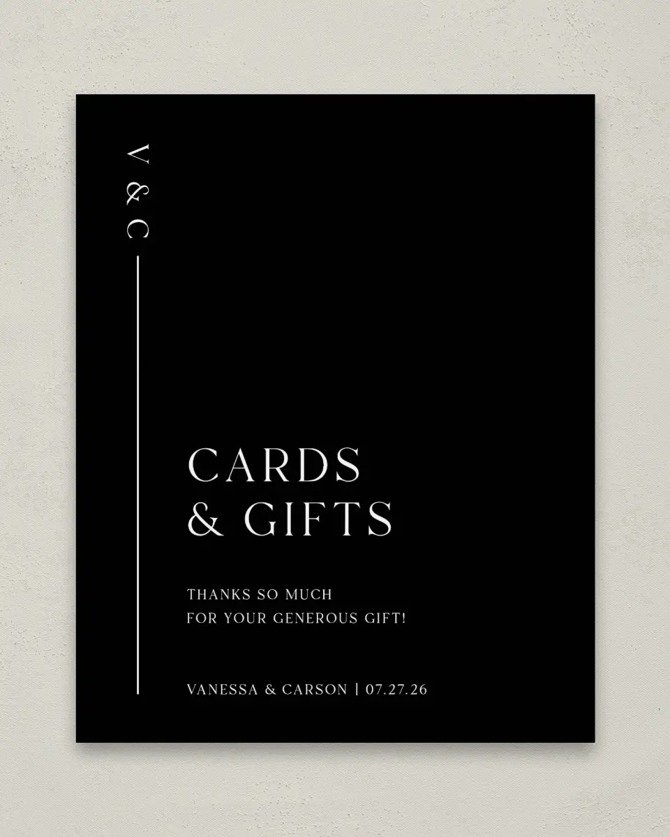 This is a 8" x 10" Cards & Gifts Sign called Endless Love printed in full color