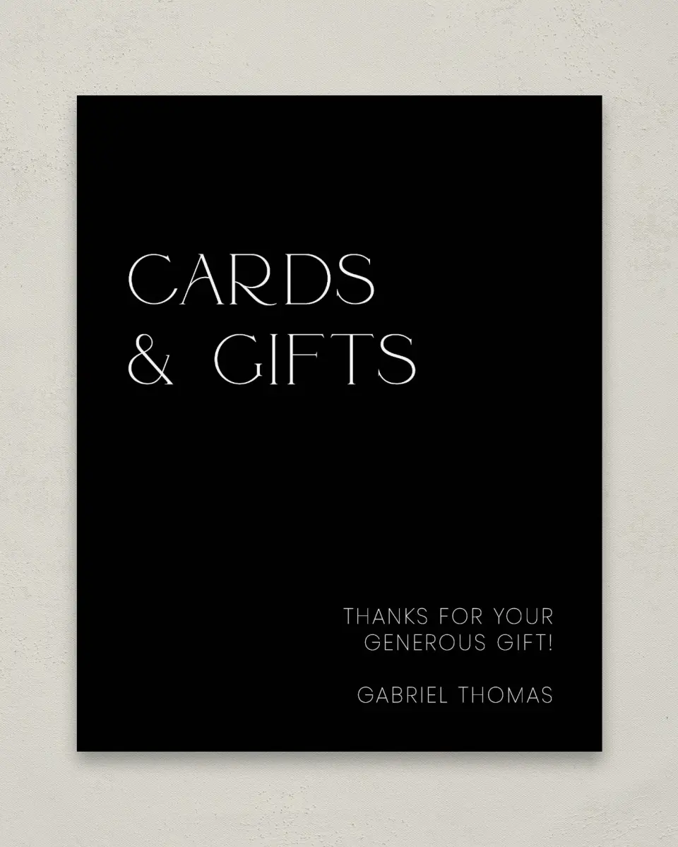 This is a 8" x 10" Cards & Gifts Grad Sign called Starting Fresh printed in full color