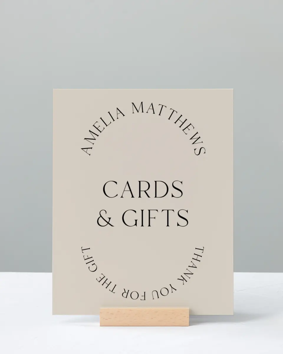 This is a 8" x 10" Cards & Gifts Grad Sign called Time To Shine printed in full color with Silver foil