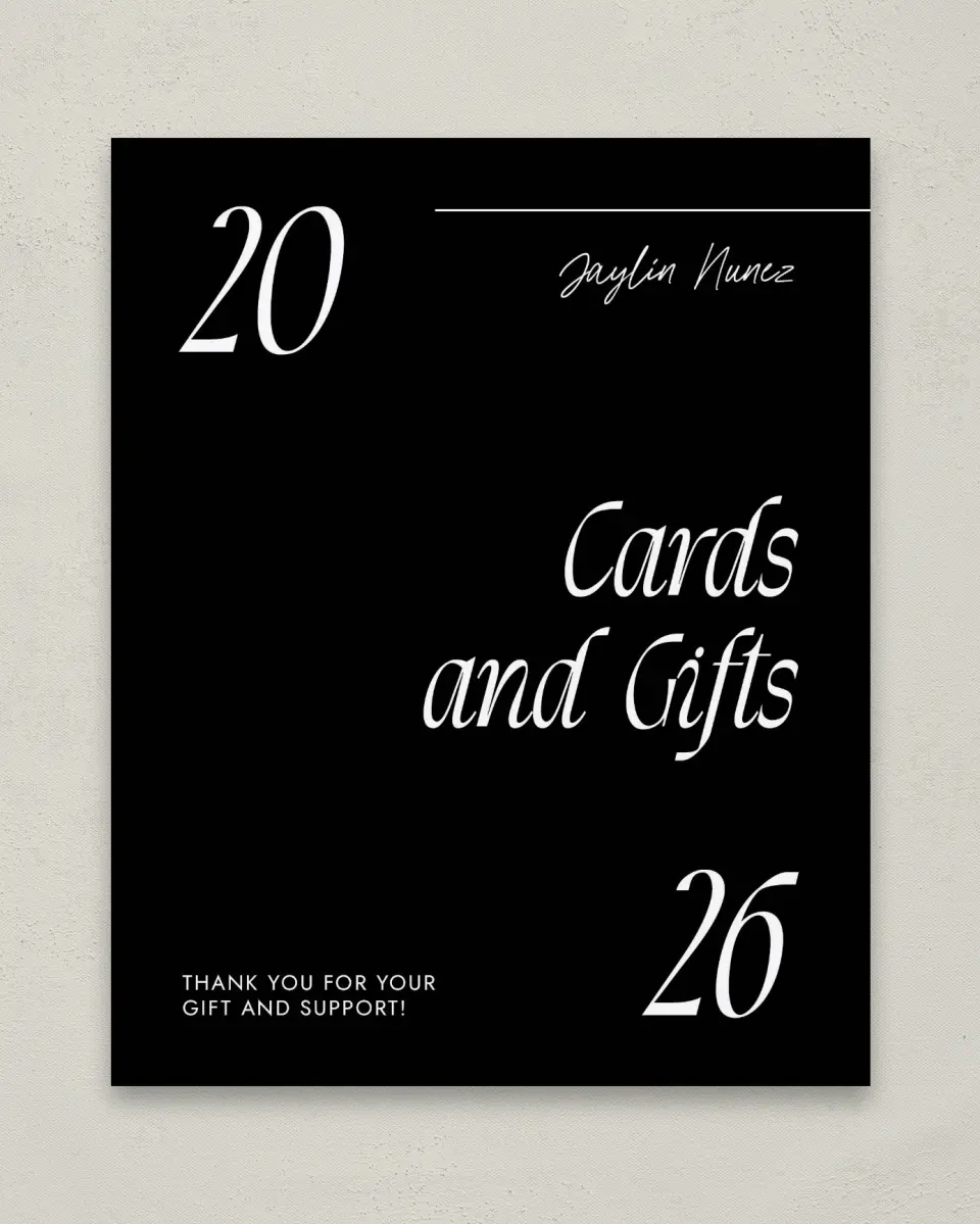 This is a 8" x 10" Cards & Gifts Grad Sign called Your Year! printed in full color