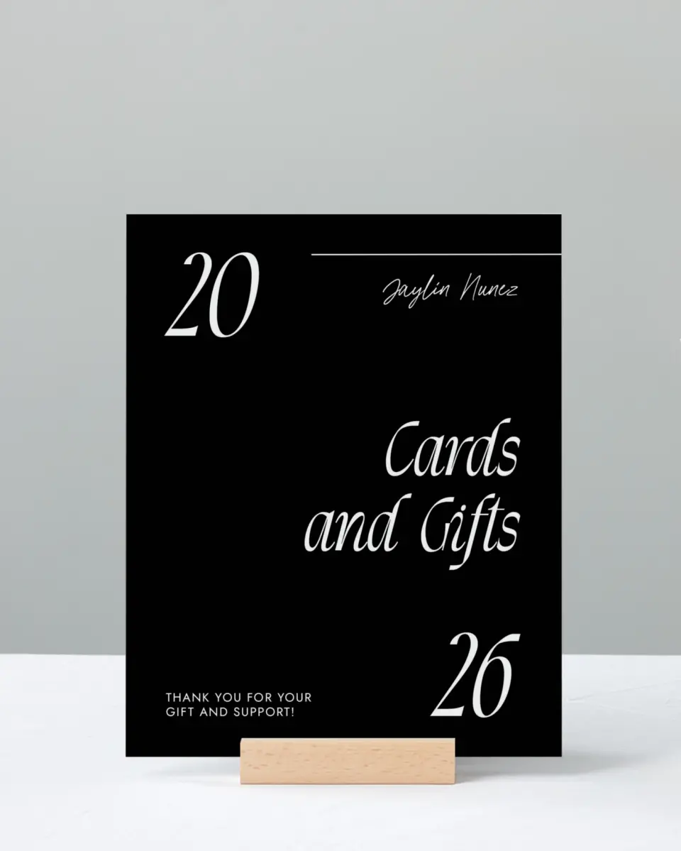 This is a 8" x 10" Cards & Gifts Grad Sign called Your Year! printed in full color