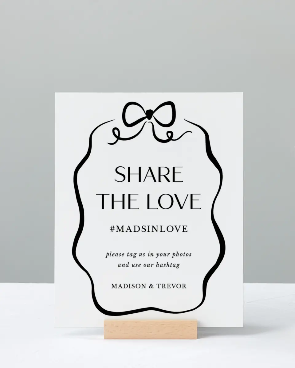 This is a 8" x 10" Share the Love Sign called The Madison printed in full color