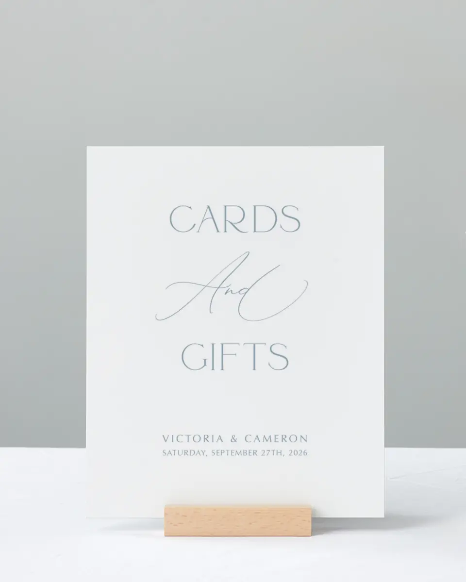 This is a 8" x 10" Cards & Gifts Sign called The Victoria printed in full color