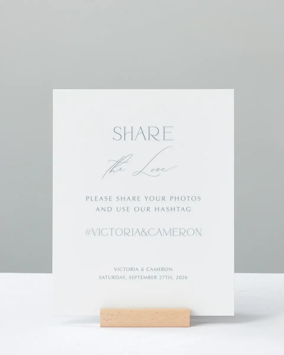 This is a 8" x 10" Share the Love Sign called The Victoria printed in full color