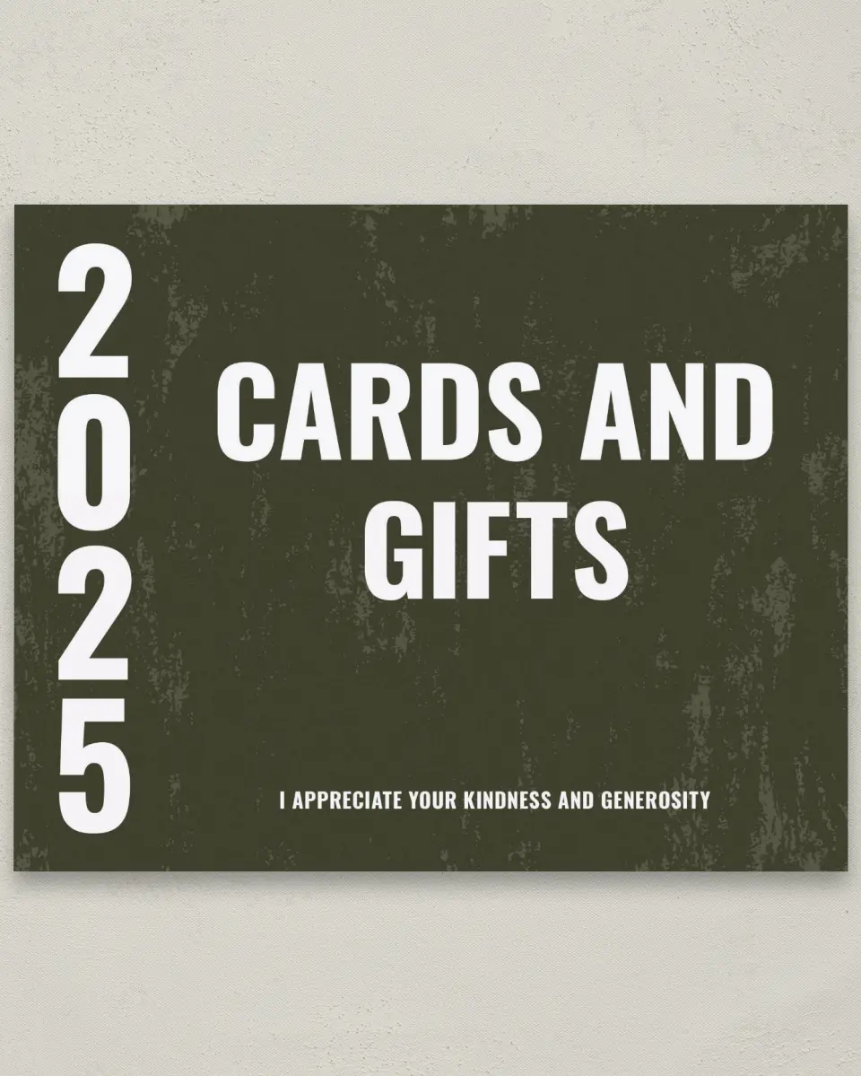 This is a 8" x 10" Cards & Gifts Grad Sign called Genuine Graduate printed in full color