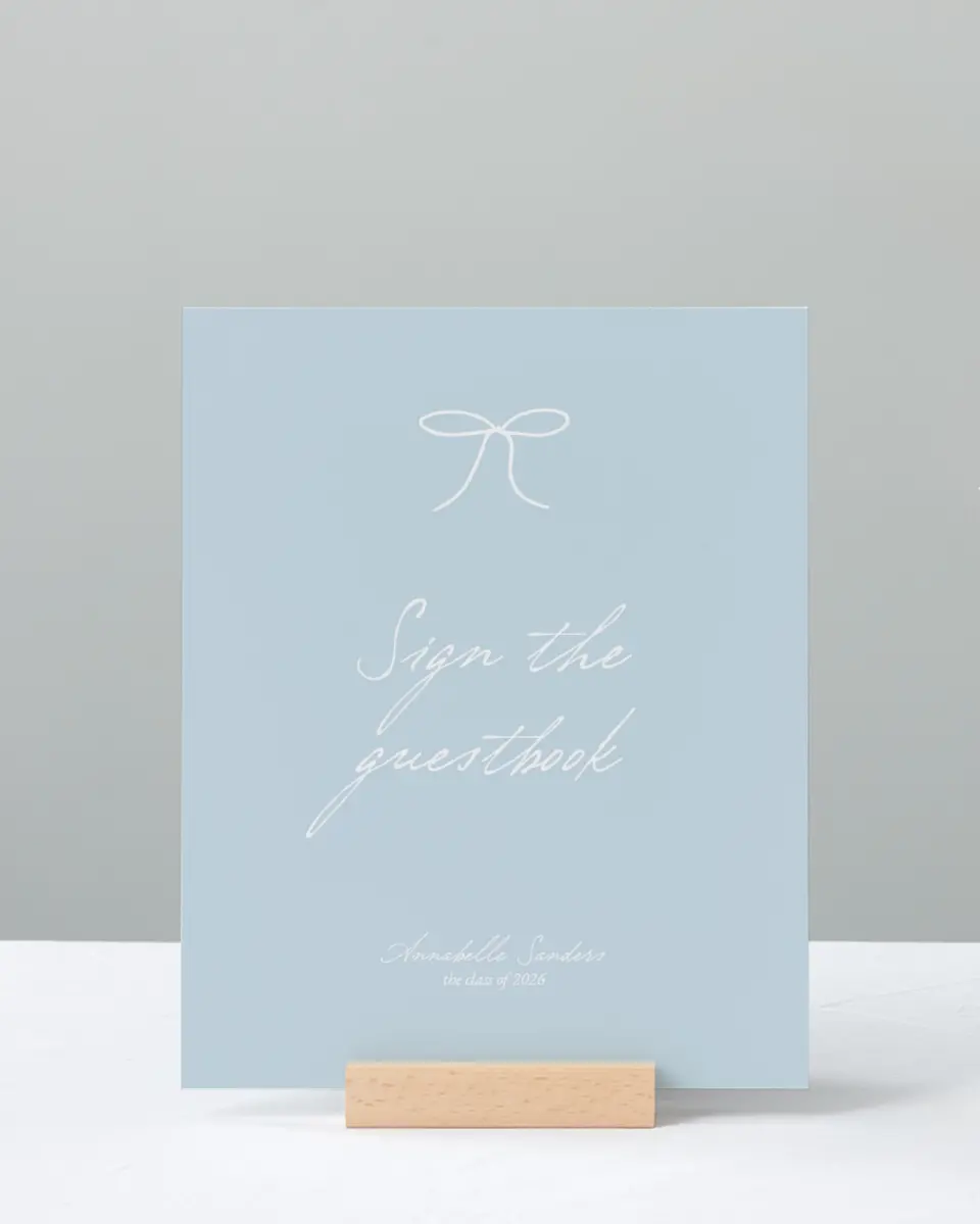 This is a 8" x 10" Guestbook Grad Sign called Future Tied printed in full color