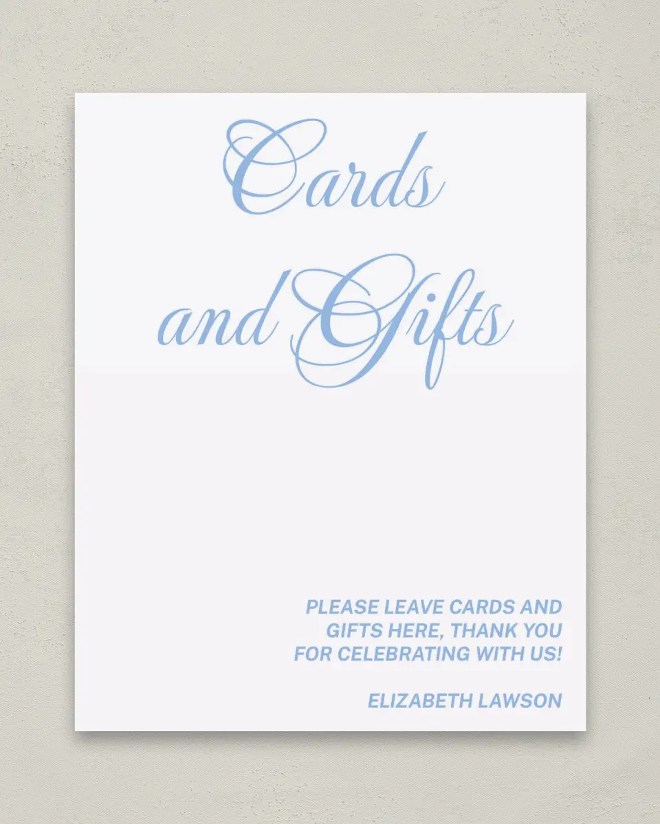 This is a 8" x 10" Cards & Gifts Grad Sign called Celebration of Success printed in full color