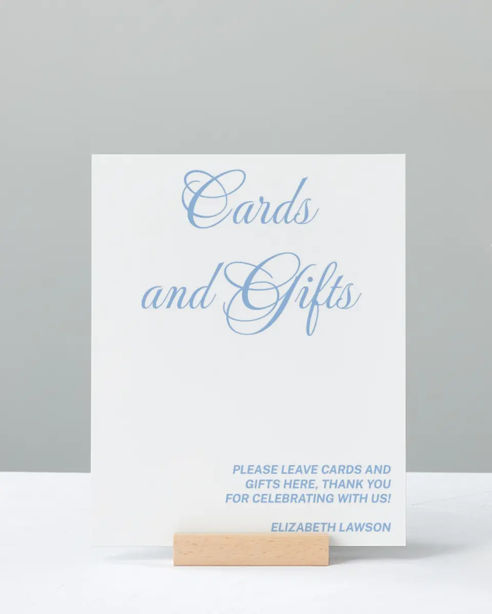 This is a 8" x 10" Cards & Gifts Grad Sign called Celebration of Success printed in full color with Silver foil