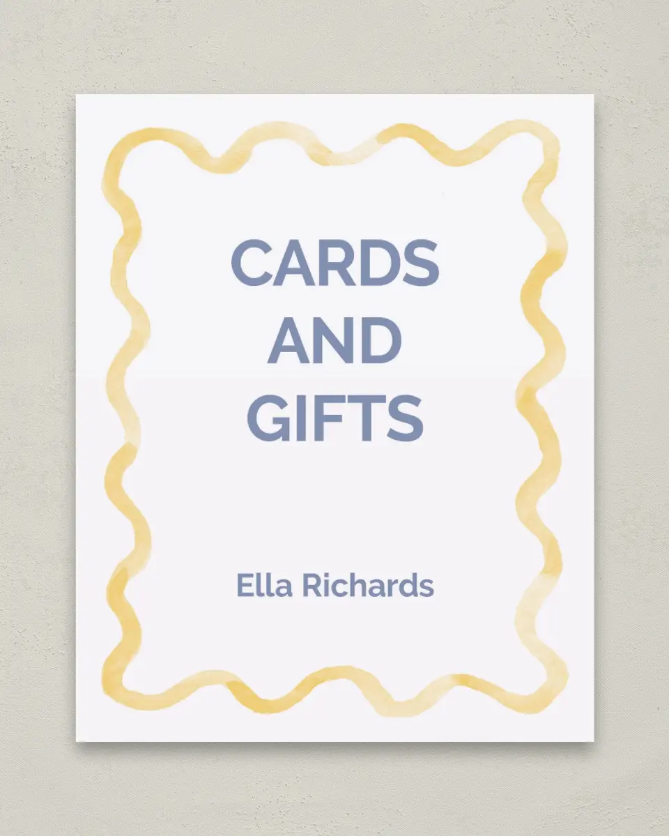 This is a 8" x 10" Cards & Gifts Grad Sign called Future is Bright printed in full color
