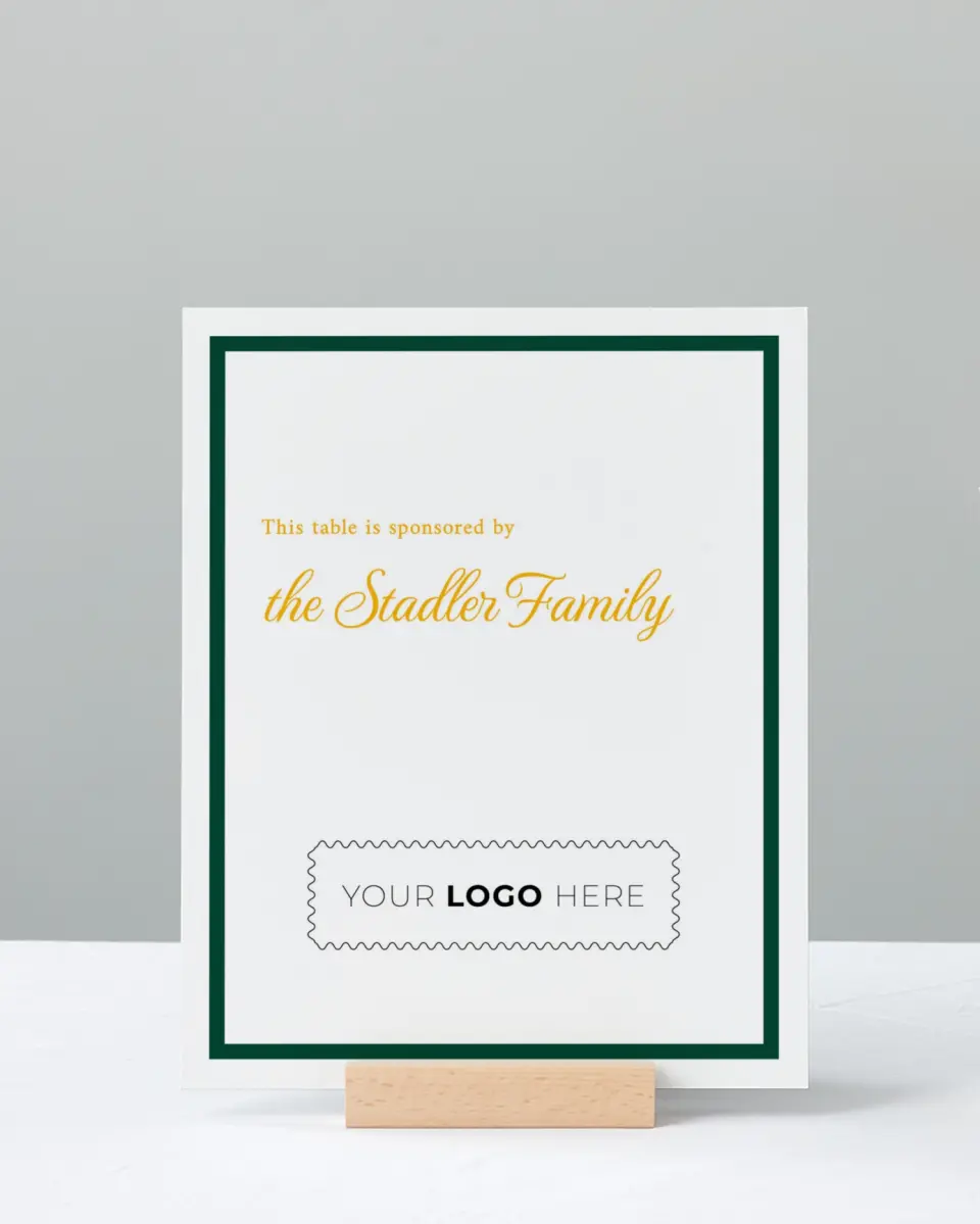 This is a 8" x 10" Let's Celebrate & Snap a Photo Grad Sign called Lasting Legacy printed in full color with Silver foil