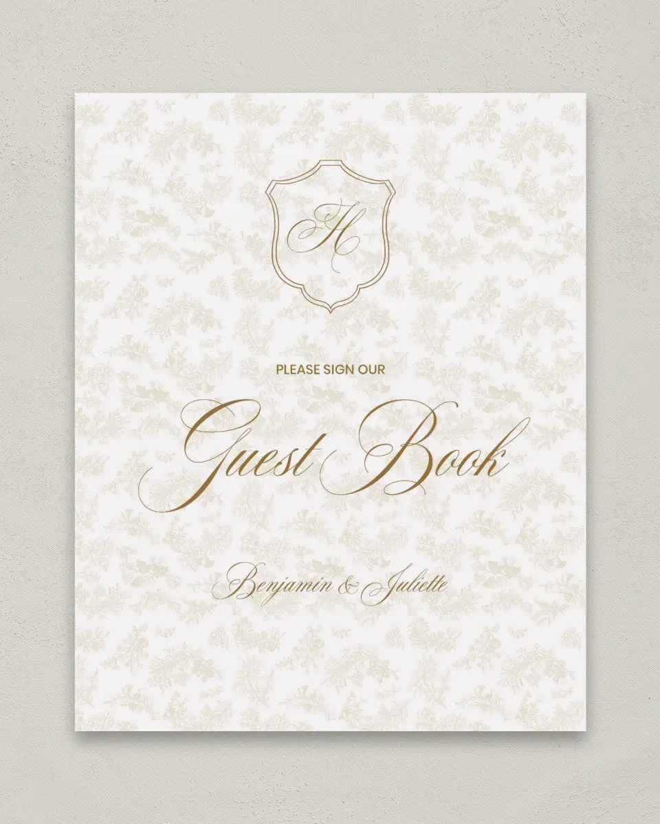 This is a 8" x 10" Guest Book Sign called Wayzata printed in full color